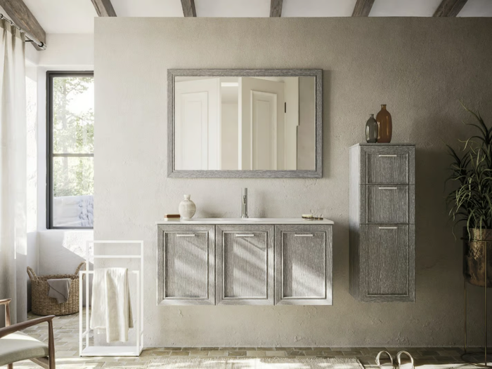 I CLASSICI 01 - BONTON - Single wall-mounted vanity unit with doors _ Arbi Arredobagno